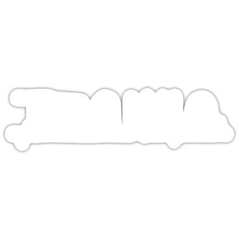 Techno - Sticker taille S (10 x 10 cm) - blanc mat - Devant