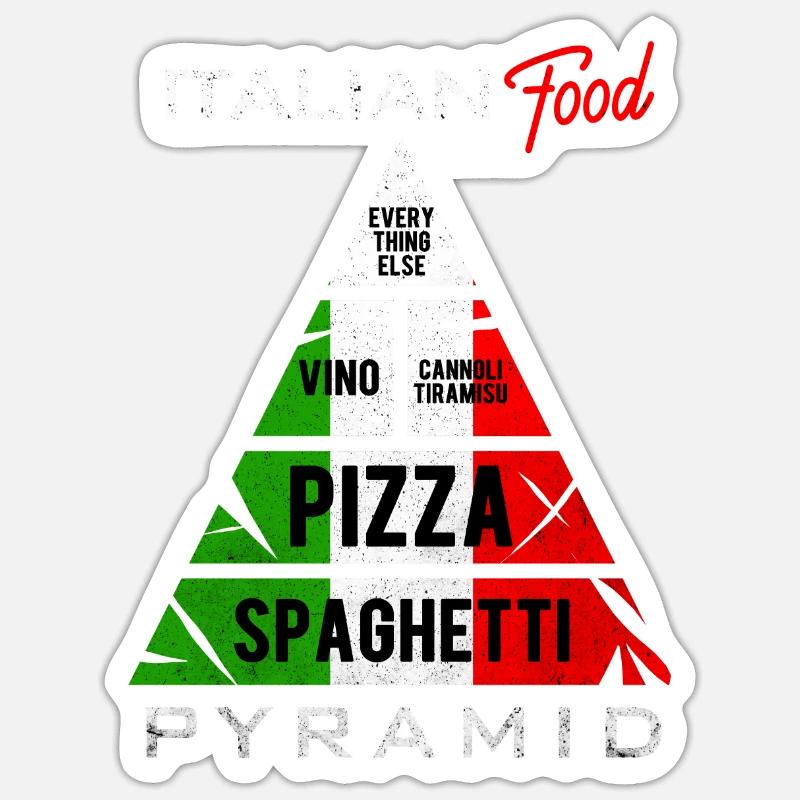 Pasta - Sticker formato S (10 x 10 cm) - bianco opaco