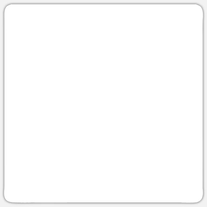 White square, background square Sticker size S (10 x 10 cm)