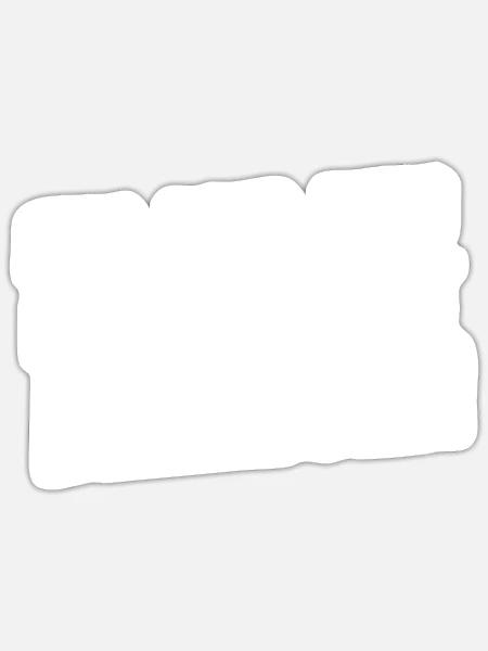 Aus dem Weg ich kann nicht bremsen Rodeln Ski Fun - Sticker Größe S (10 x 10 cm) - Mattweiß