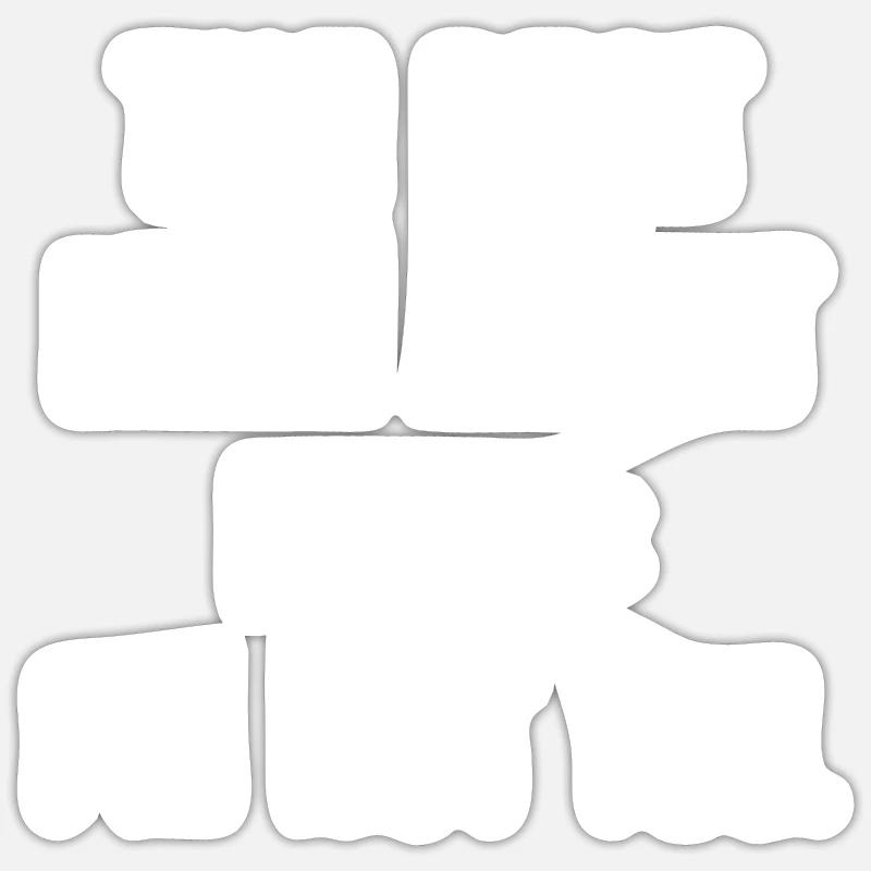 Provocation Provocatrice Provoquer - Sticker taille S (10 x 10 cm) - blanc mat