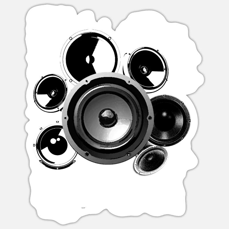 Speaker loudspeaker construction Hifi reference class techno Sticker size S (10 x 10 cm)