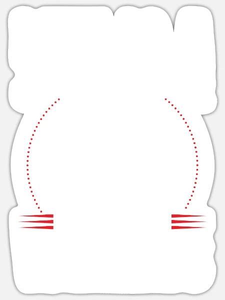 Fahrrad - Sticker Größe S (10 x 10 cm) - Mattweiß