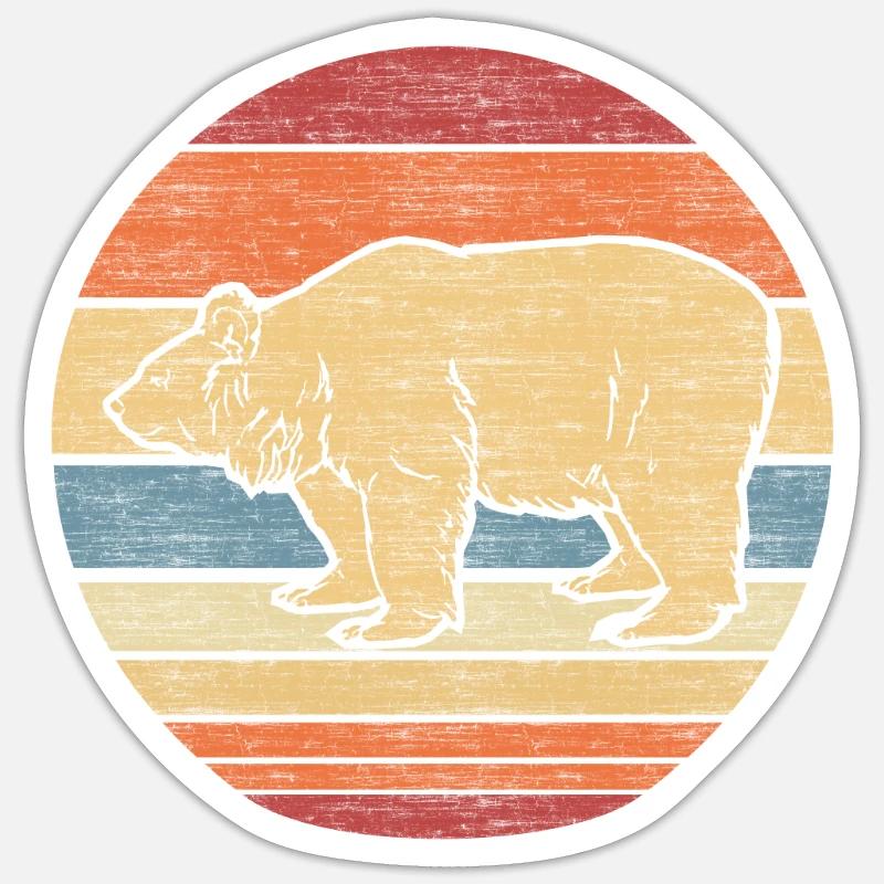 porter - Sticker taille S (10 x 10 cm) - blanc mat