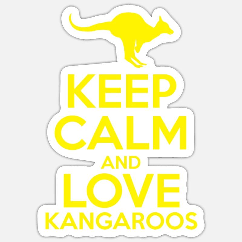 kangaroo Sticker size S (10 x 10 cm)