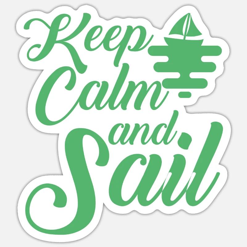 Sailing Sailing Sailing Sailing - Sticker size S (10 x 10 cm) - white matte