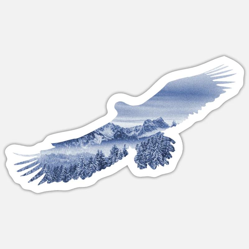 Soar comme à Eagle Sticker taille S (10 x 10 cm)
