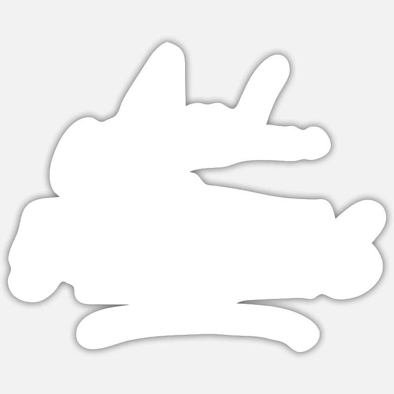 Cadeau de professeur de danse - 5 6 7 8 - Sticker taille S (10 x 10 cm) - blanc mat