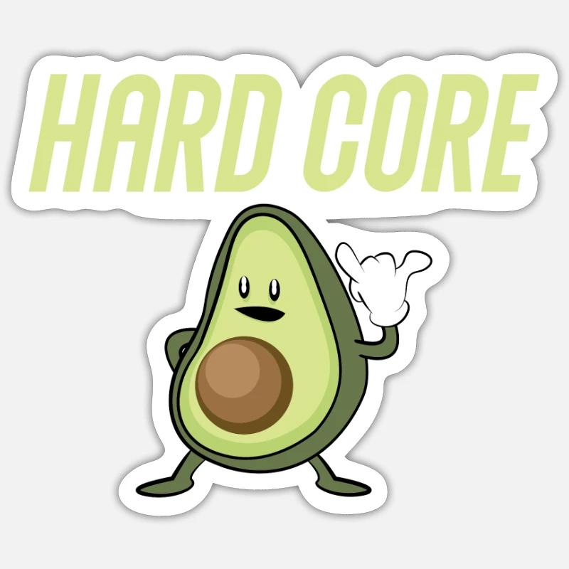 Funny Avocado - Sticker size S (10 x 10 cm) - white matte