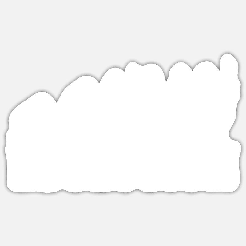 Evolution de la guitare - Sticker taille S (10 x 10 cm) - blanc mat