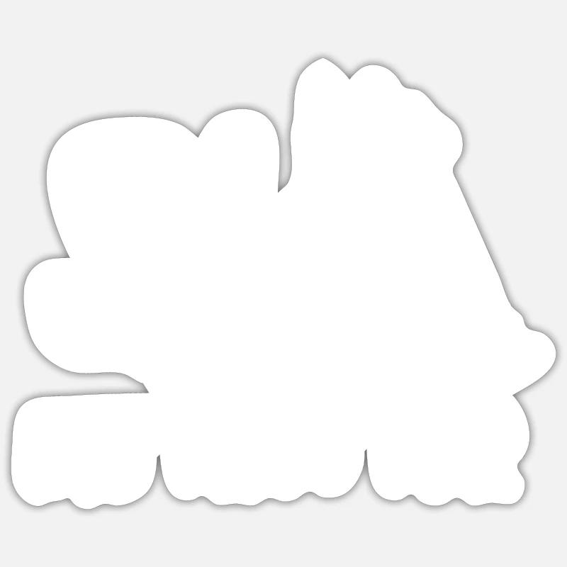Ski instructor - Sticker size S (10 x 10 cm) - white matte