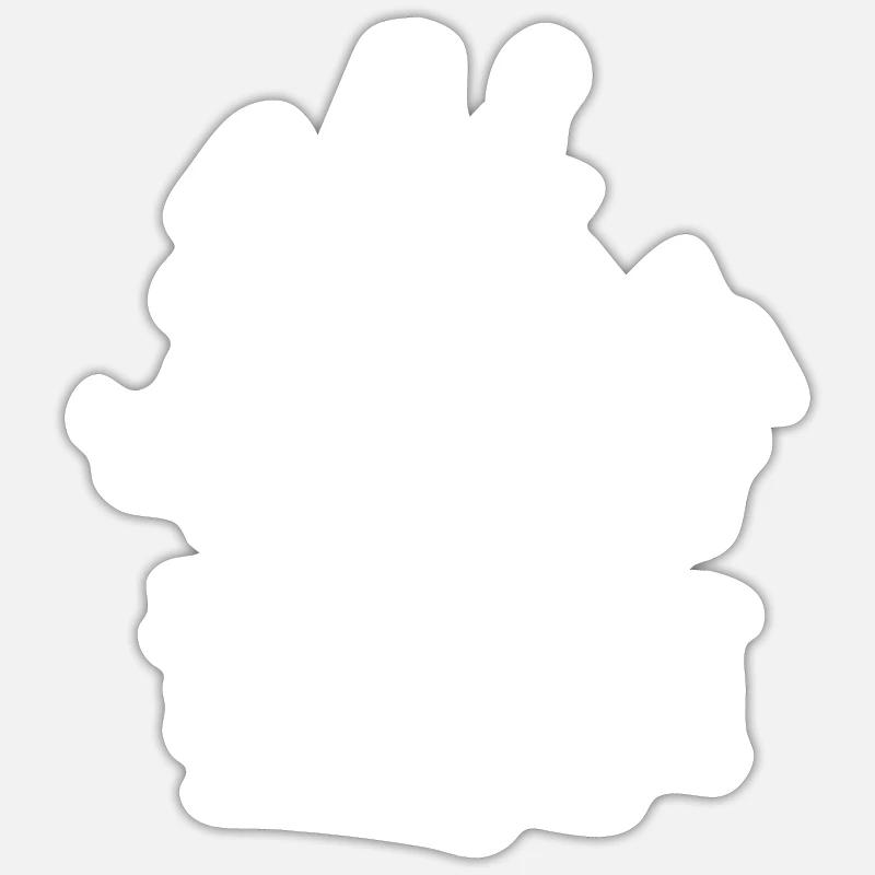 Moniteur de ski moniteur de ski moniteur de ski moniteur de ski - Sticker taille S (10 x 10 cm) - blanc mat