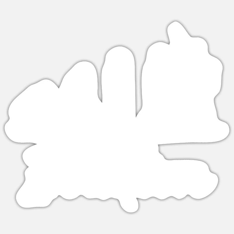 Cornemuse - cornemuse - joueur de cornemuse - design - Sticker taille S (10 x 10 cm) - blanc mat