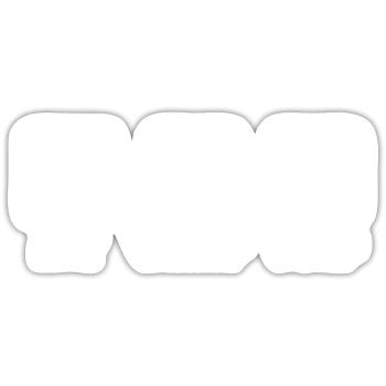 Surfer - Sticker Größe S (10 x 10 cm) - Mattweiß - Vorne