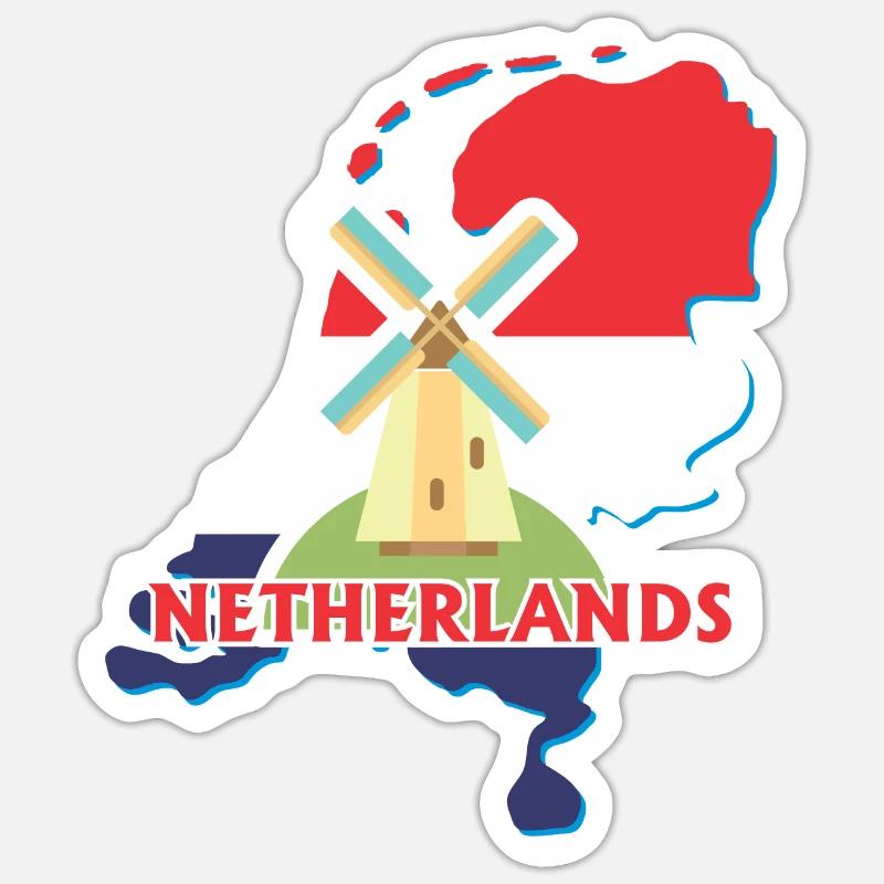 Netherlands Sticker size S (10 x 10 cm)