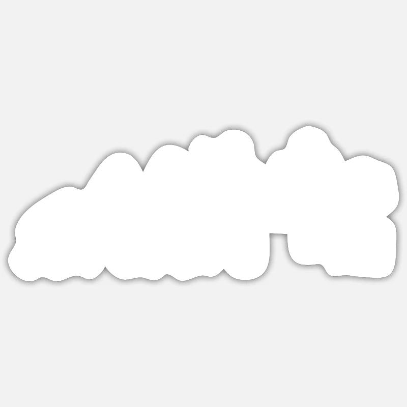 sauna - Sticker taille S (10 x 10 cm) - blanc mat