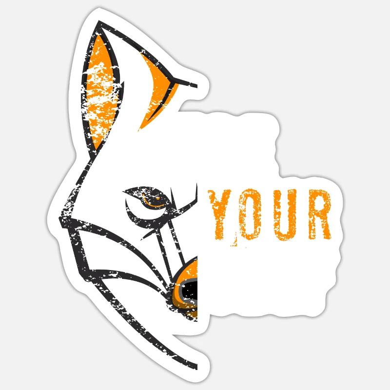 Fuchs Sticker Größe S (10 x 10 cm)