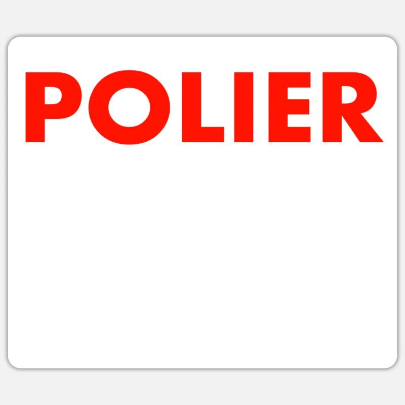 Travaux de construction de routes de chantier polies Construction de bâtiments Pflasterer Sticker taille S (10 x 10 cm)