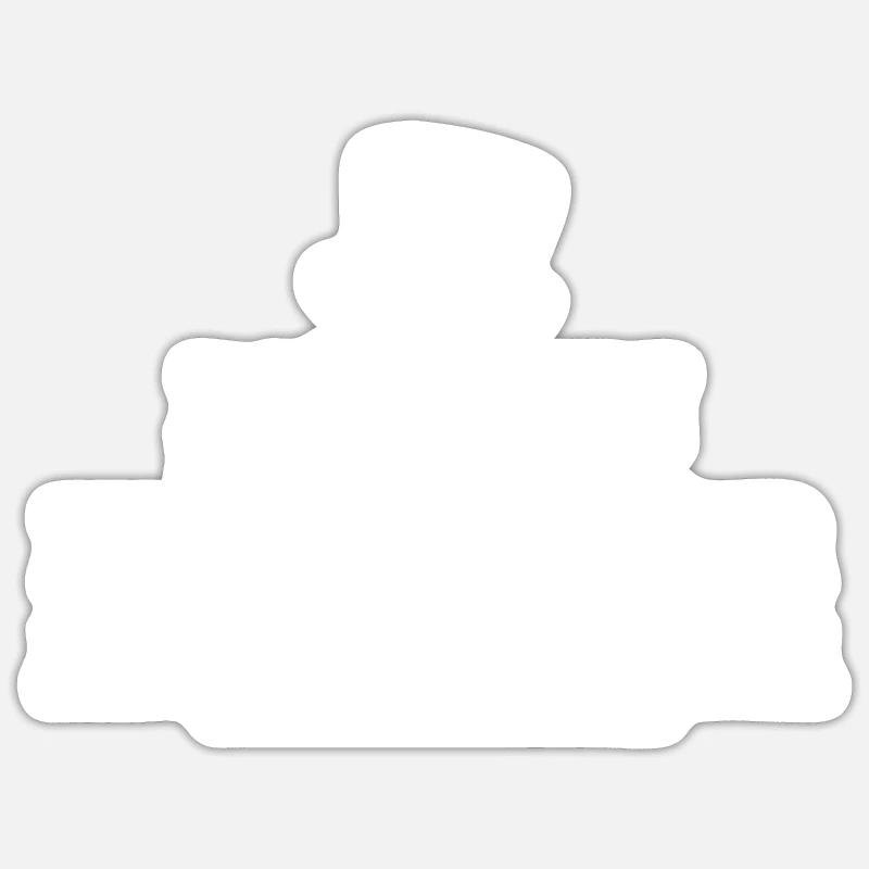 professeur - Sticker taille S (10 x 10 cm) - blanc mat