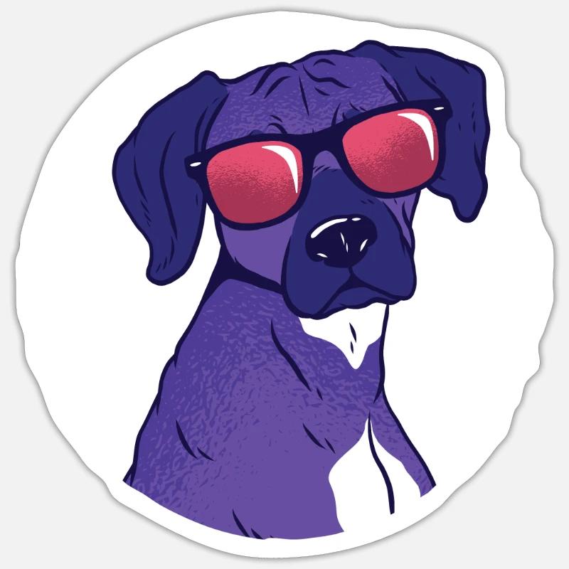 Rhodesian ridgeback dog - Sticker size S (10 x 10 cm) - white matte