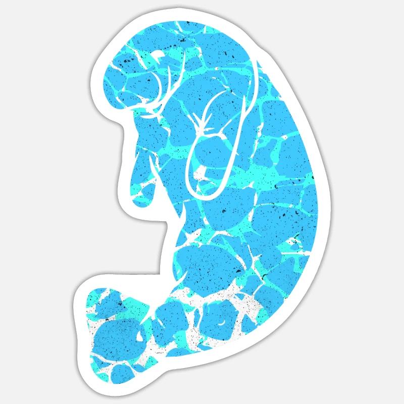 Manatee - Sticker size S (10 x 10 cm) - white matte