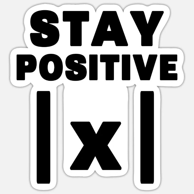 Mathe Spruch - Sticker Größe S (10 x 10 cm) - Mattweiß