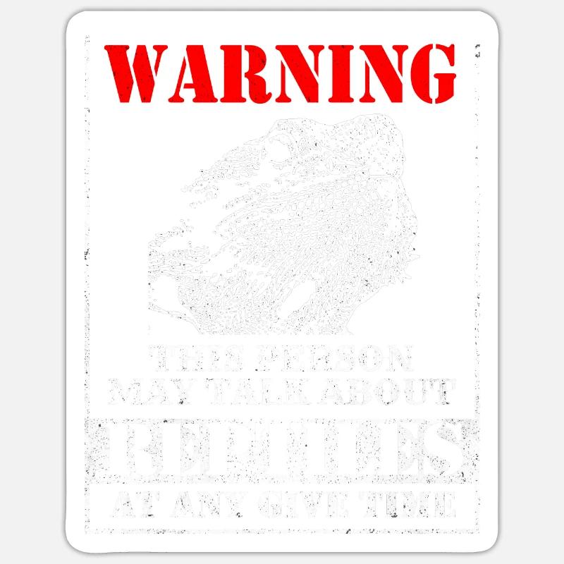 Bearded Dragon - Sticker size S (10 x 10 cm) - white matte