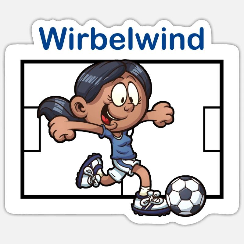 whirlwind - Sticker size S (10 x 10 cm) - white matte