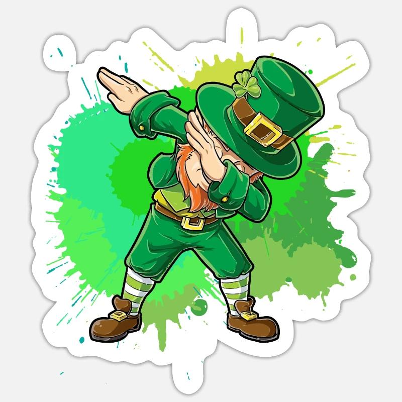 St Patrick´s Day DAB Sticker taille S (10 x 10 cm)