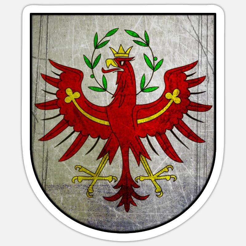 Tirol - Sticker taille S (10 x 10 cm) - blanc mat