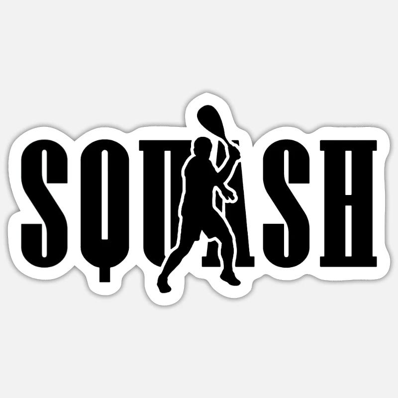 Squash - Sticker size S (10 x 10 cm) - white matte