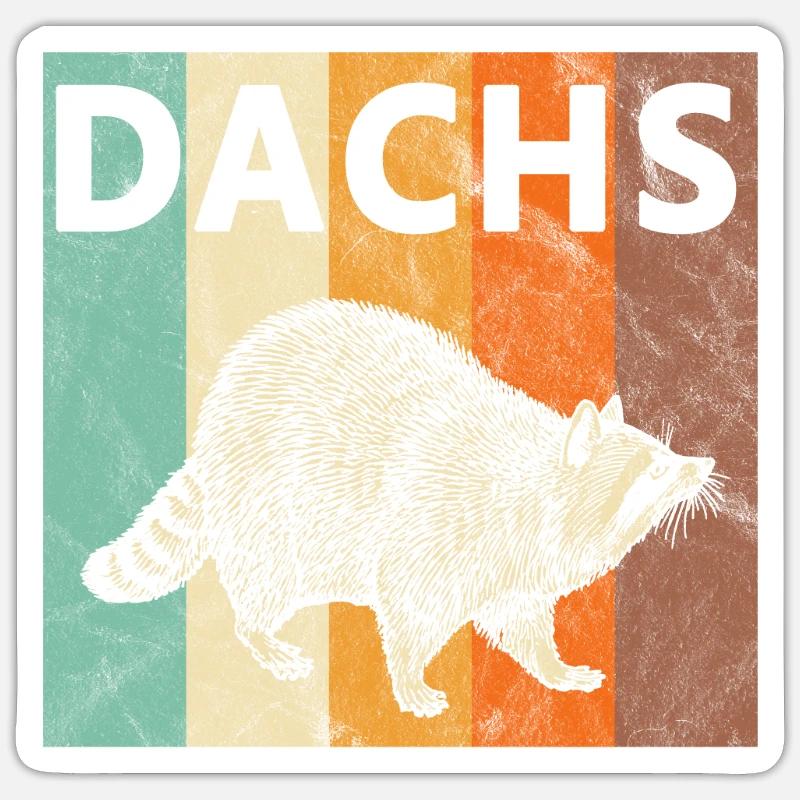 Badger - Sticker size S (10 x 10 cm) - white matte