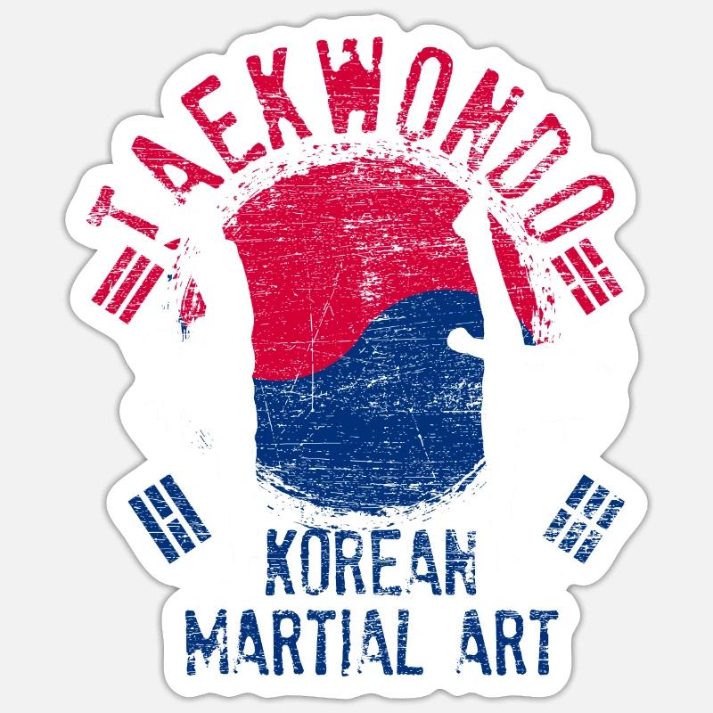 Taekwondo Korea Sticker size S (10 x 10 cm)