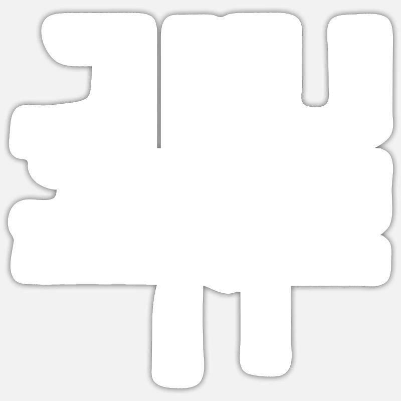 jiu jitsu - Sticker size S (10 x 10 cm) - white matte