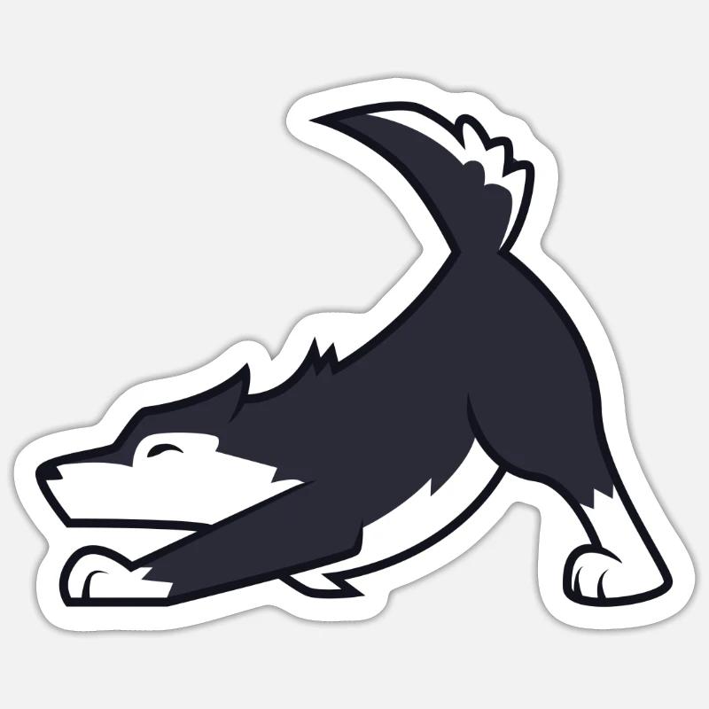 Husky - Sticker size S (10 x 10 cm) - white matte