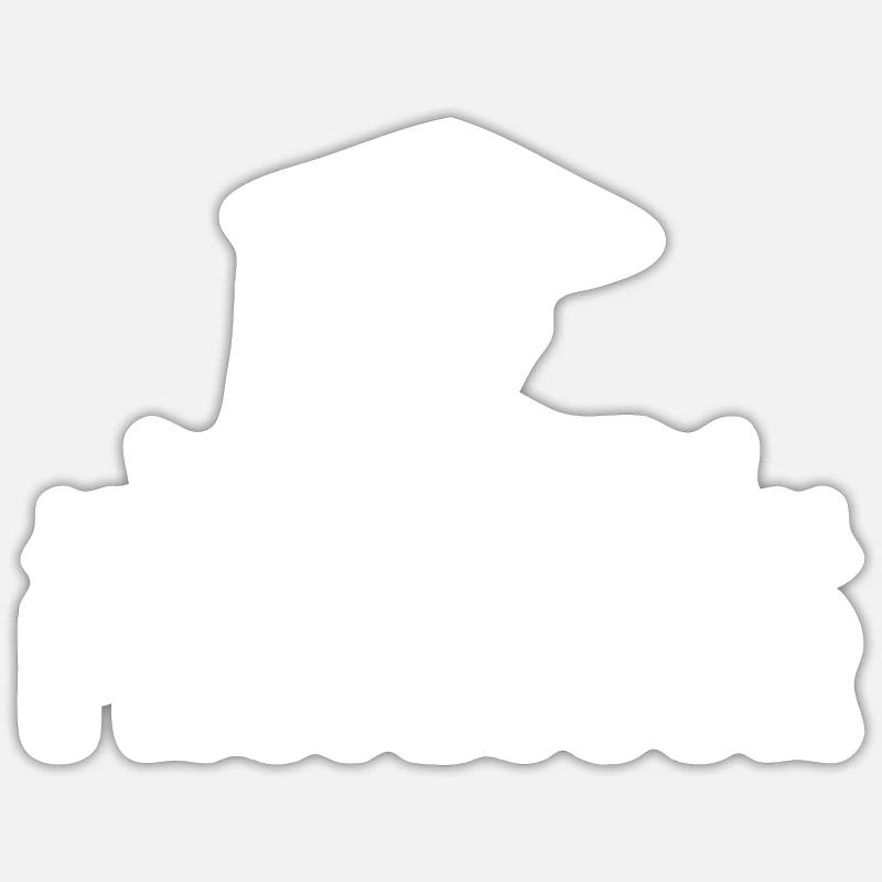 Professeur - Sticker taille S (10 x 10 cm) - blanc mat