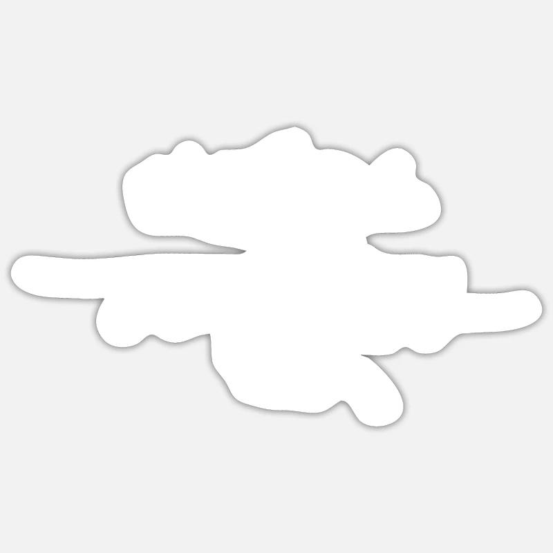 Snorrures - Sticker taille S (10 x 10 cm) - blanc mat