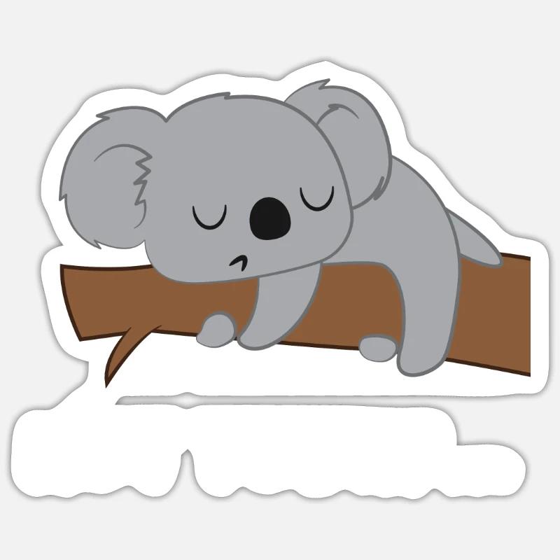 Koala - Koala Bear - Koala Bear - Not today - Sticker size S (10 x 10 cm) - white matte