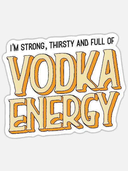 Sommer Sonne Alkohol - Sticker Größe S (10 x 10 cm) - Mattweiß
