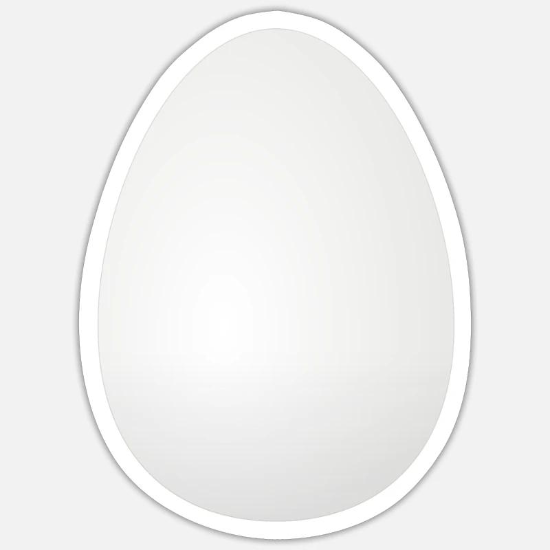 big white egg - Eggs Egg Organic Scrambled Eggs Sticker size S (10 x 10 cm)