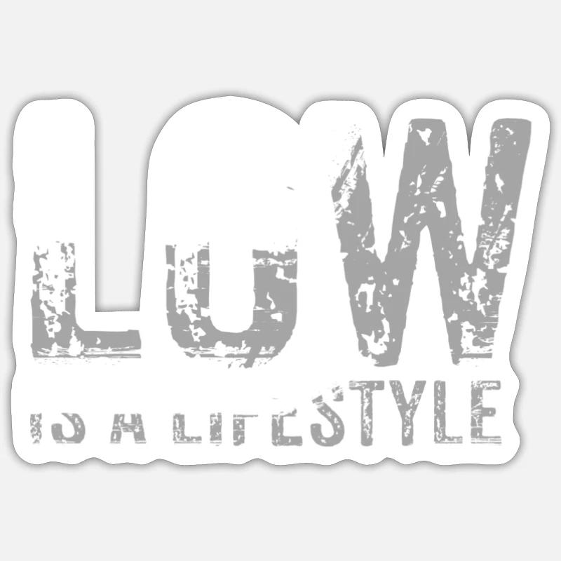 tuning - Sticker size S (10 x 10 cm) - white matte