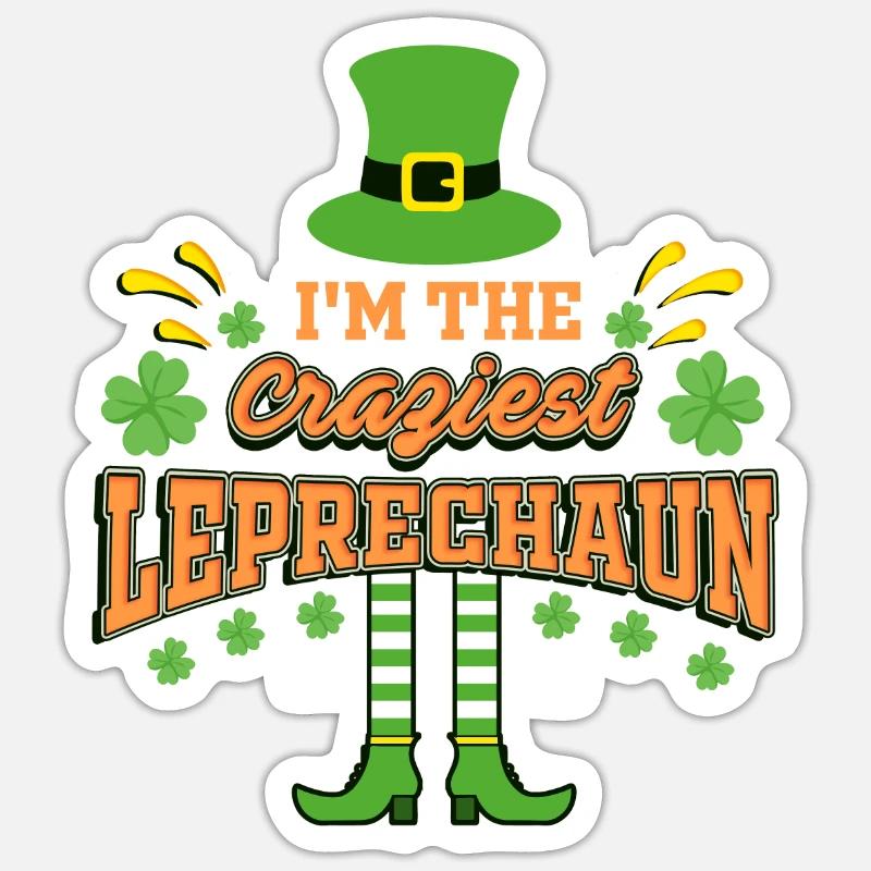 ST PATRICK Sticker taille S (10 x 10 cm)