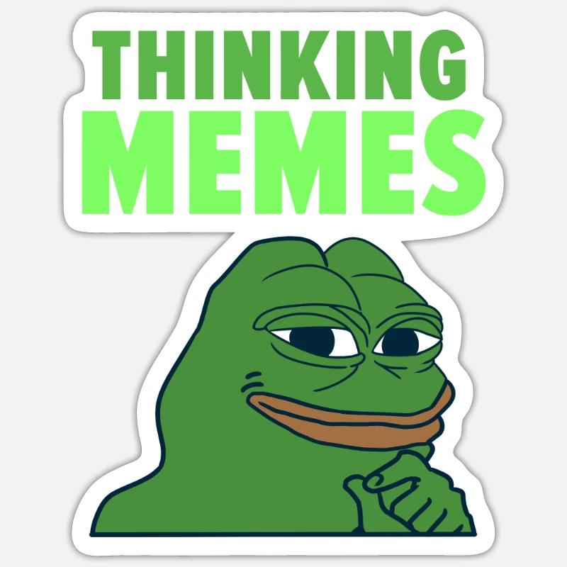 Meme - Sticker Größe S (10 x 10 cm) - Mattweiß