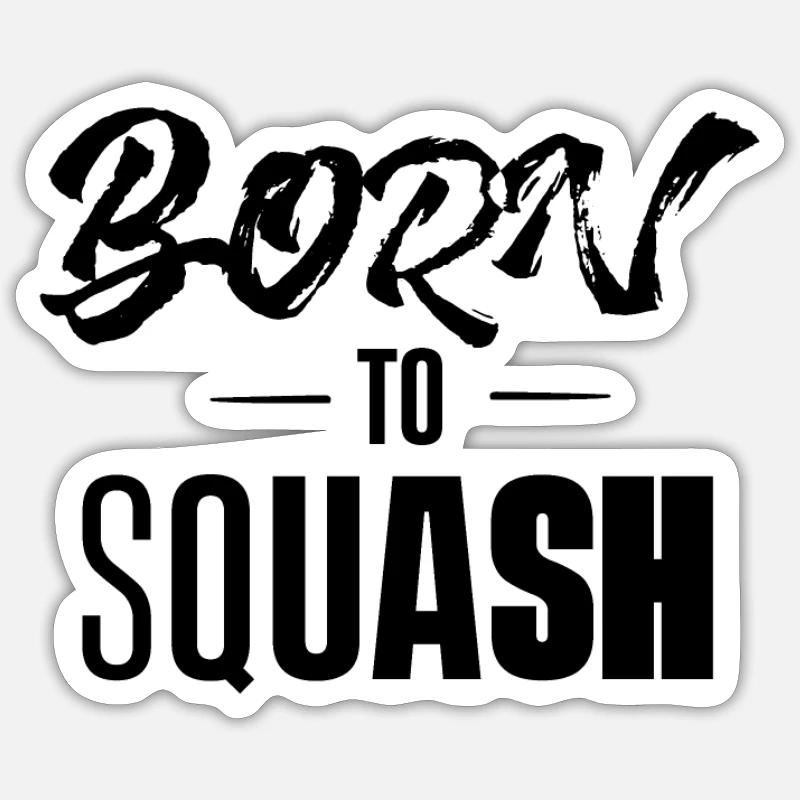 Squash Squash Squash Squash Sticker taille S (10 x 10 cm)