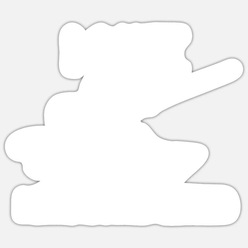 Wakeboard - wakeboarder - saying - gift - Sticker size S (10 x 10 cm) - white matte