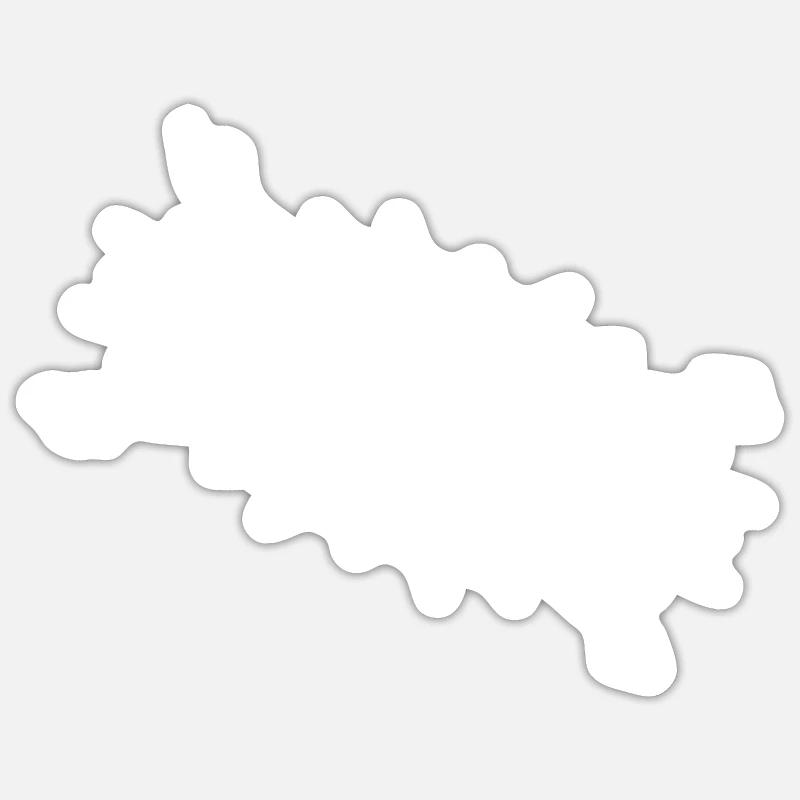 Kompass - Sticker Größe S (10 x 10 cm) - Mattweiß