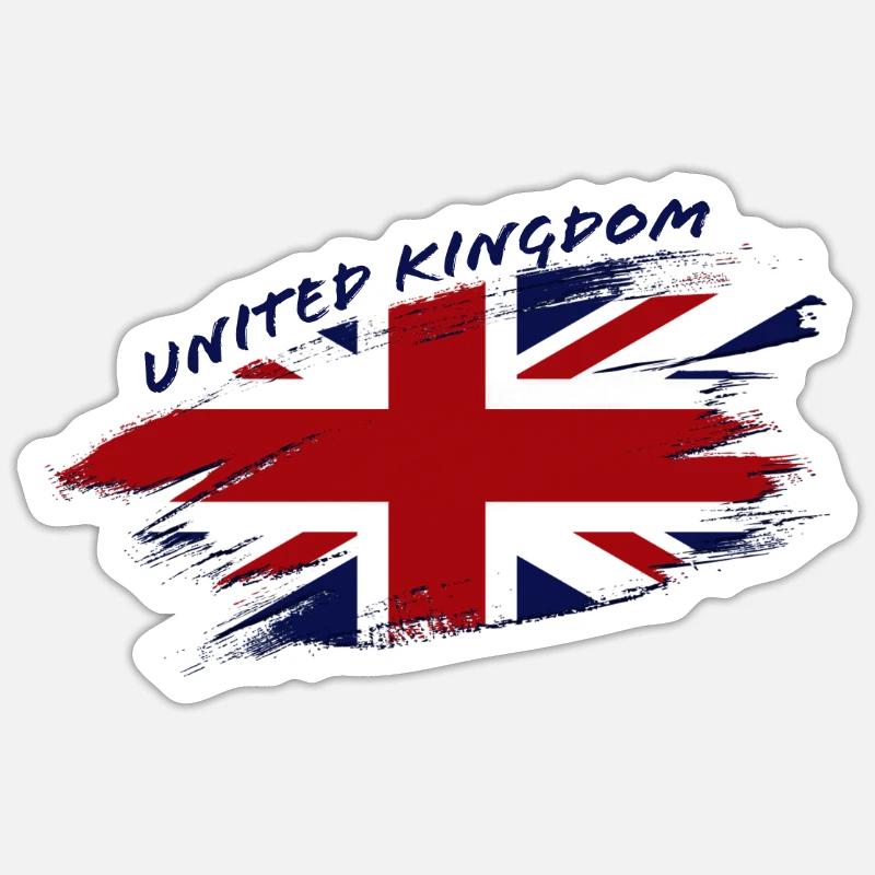 UK 2 G - Sticker Größe S (10 x 10 cm) - Mattweiß