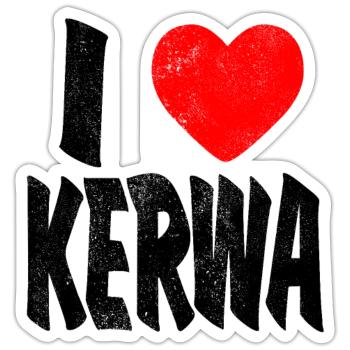Kerwa Kirchweih Franken I Love Costume Gift - Sticker size S (10 x 10 cm) - white matte - Front
