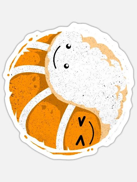 Sushi Go Reis Japan Tokio Miso Nigiri Maki Udon - Sticker Größe S (10 x 10 cm) - Mattweiß