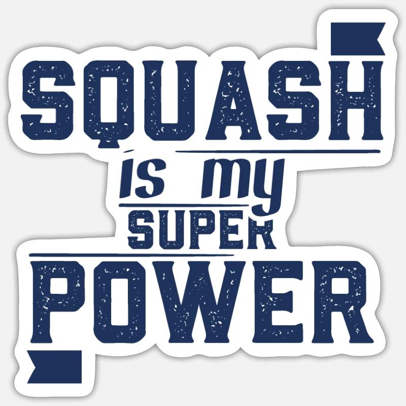 Squash Sticker size S (10 x 10 cm)